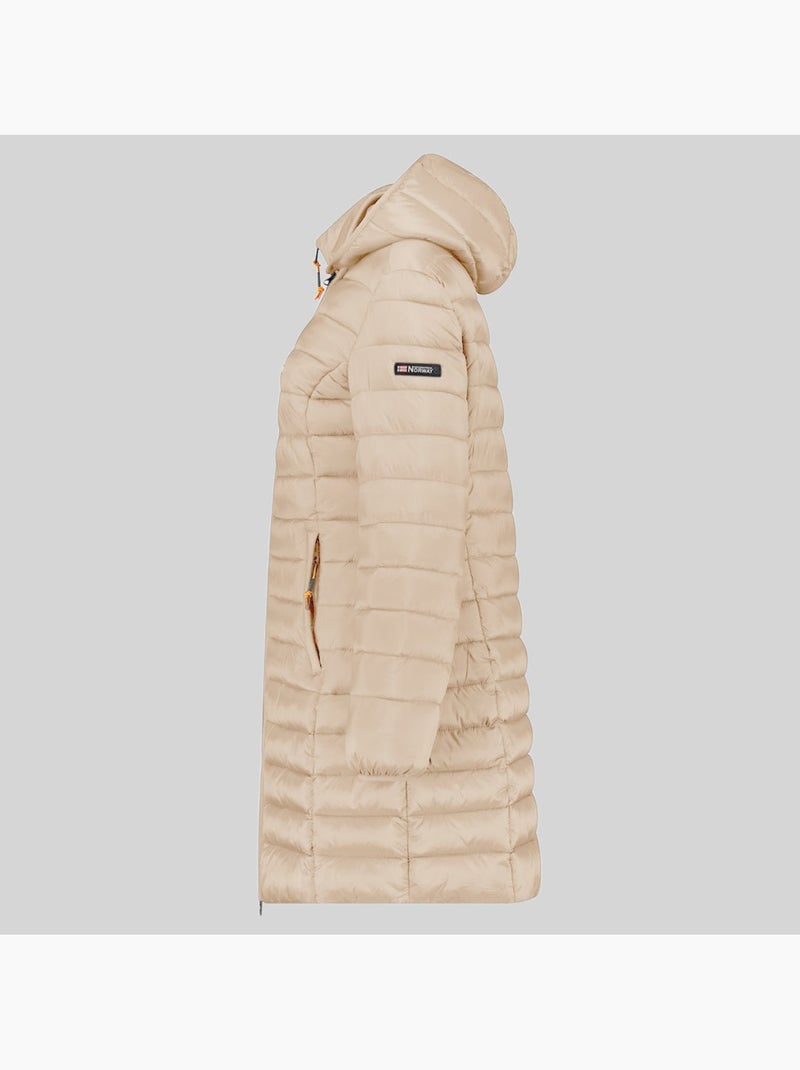 Blouson à capuche atikolor long hood – geographical norway Beige - Kiabi