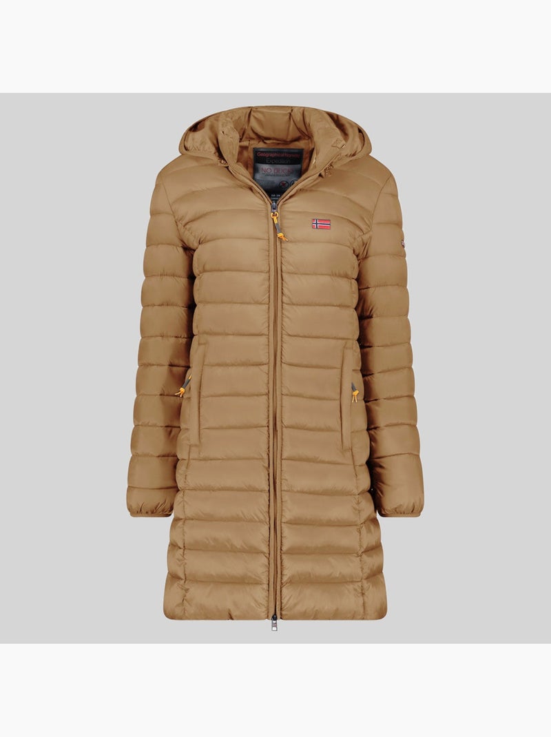 Blouson à capuche atikolor long hood – geographical norway Taupe - Kiabi