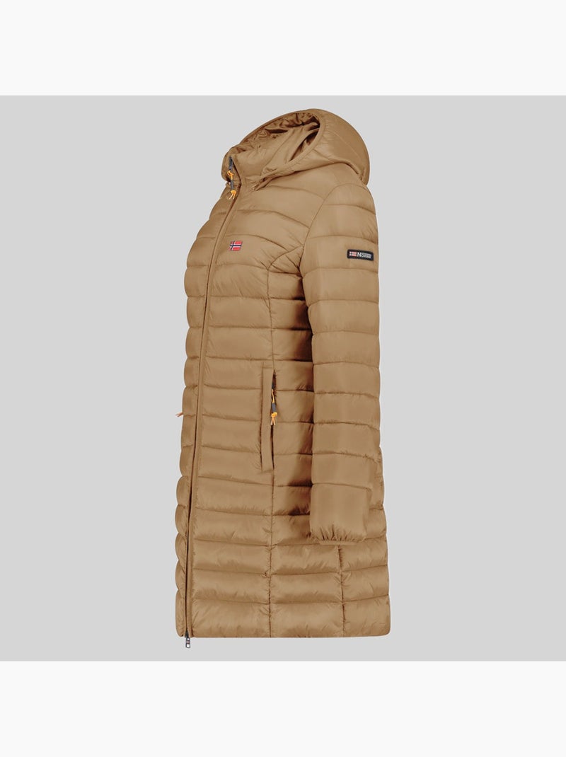 Blouson à capuche atikolor long hood – geographical norway Taupe - Kiabi