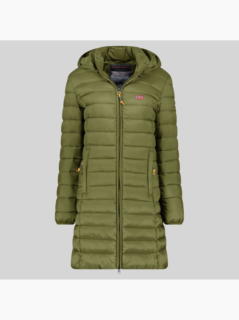 Blouson à capuche atikolor long hood – geographical norway Vert olive - Kiabi