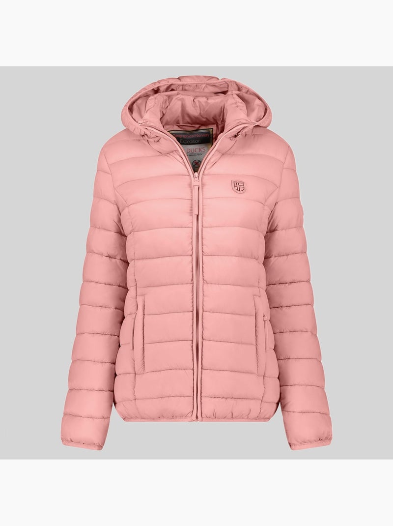 Blouson à capuche atikotal hood – geographical norway Vieux rose - Kiabi