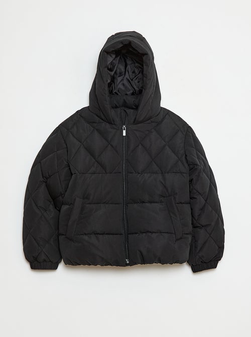 Blouson à capuche avec doublure polaire - Kiabi