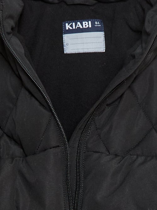 Blouson à capuche avec doublure polaire - Kiabi