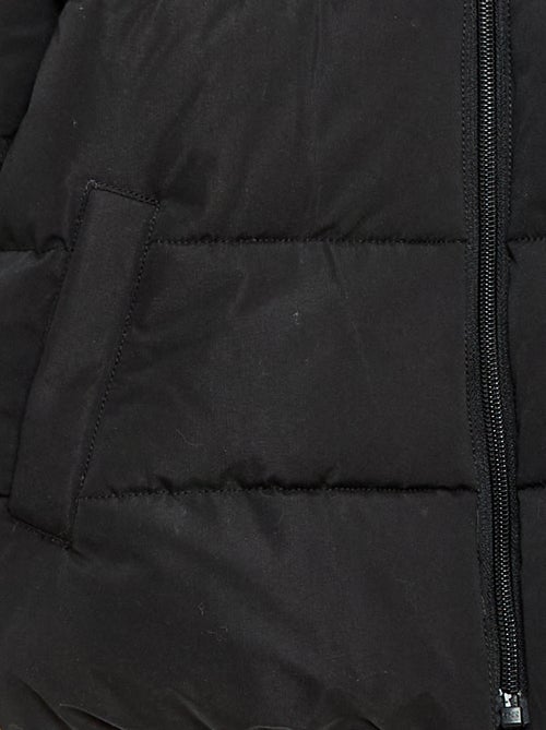 Blouson à capuche avec doublure polaire - Kiabi