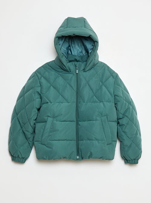 Blouson à capuche avec doublure polaire - Kiabi