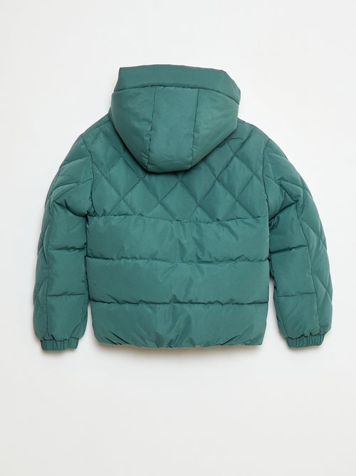 Blouson à capuche avec doublure polaire - Kiabi