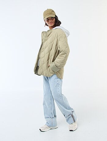 Blouson à capuche avec plastron en molleton amovible