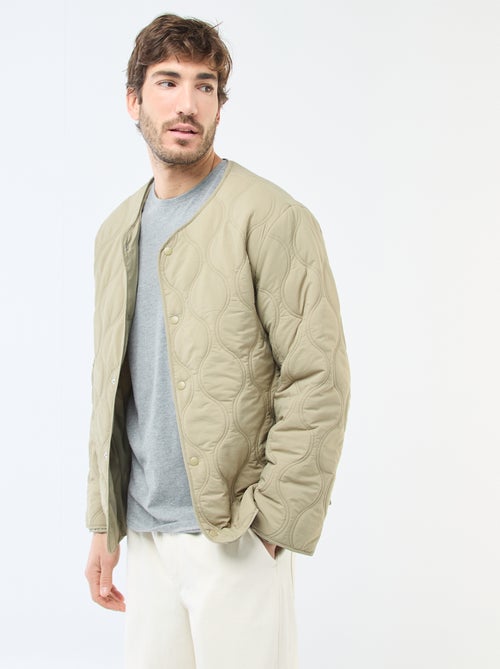 Blouson à capuche avec plastron en molleton amovible - Kiabi