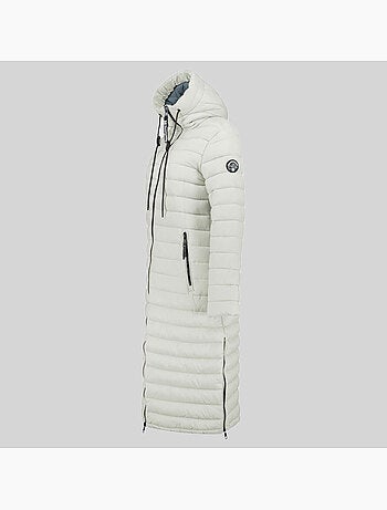 Blouson à capuche azule long – geographical norway