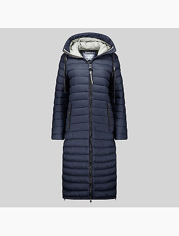 Blouson à capuche azule long – geographical norway