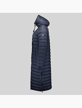 Blouson à capuche azule long – geographical norway