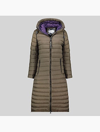 Blouson à capuche azule long – geographical norway