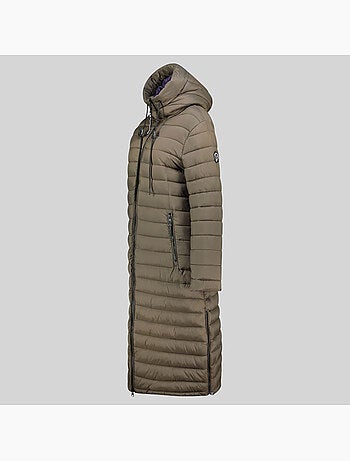 Blouson à capuche azule long – geographical norway