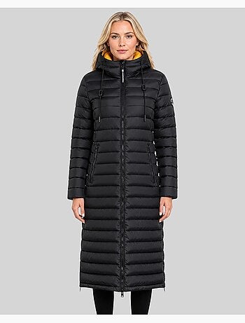 Blouson à capuche azule long – geographical norway