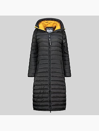 Blouson à capuche azule long – geographical norway