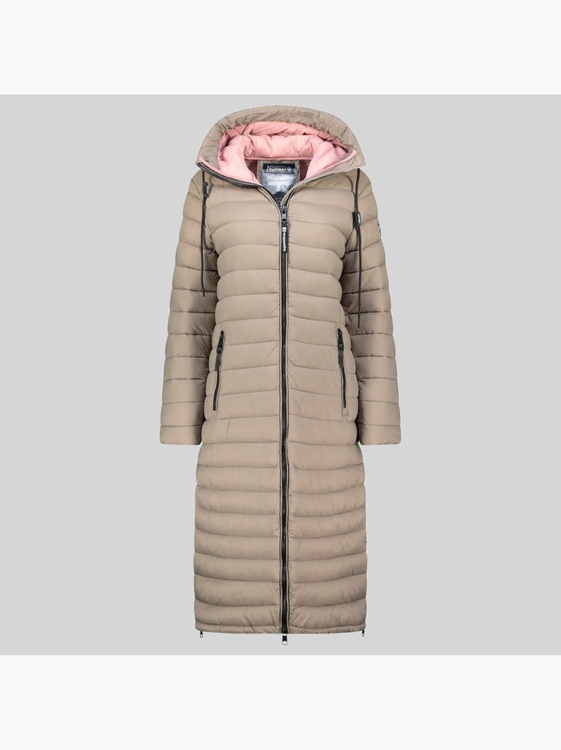 Blouson à capuche azule long – geographical norway Taupe - Kiabi