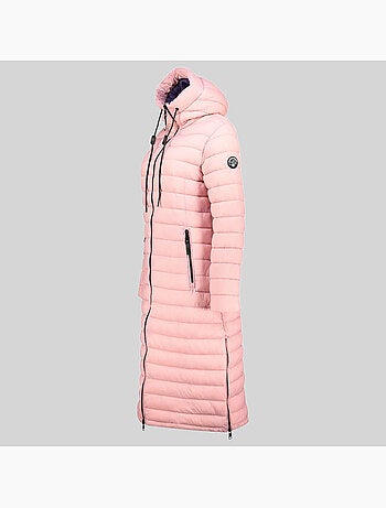 Blouson à capuche azule long – geographical norway