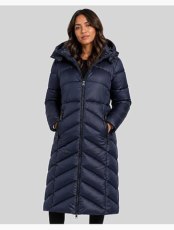 Blouson à capuche blanche long – geographical norway