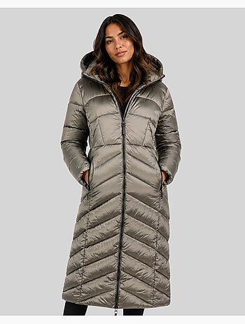Blouson à capuche blanche long – geographical norway
