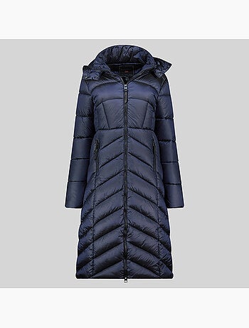 Blouson à capuche blanche long – geographical norway