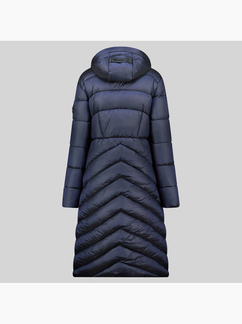Blouson à capuche blanche long – geographical norway Gris clair - Kiabi