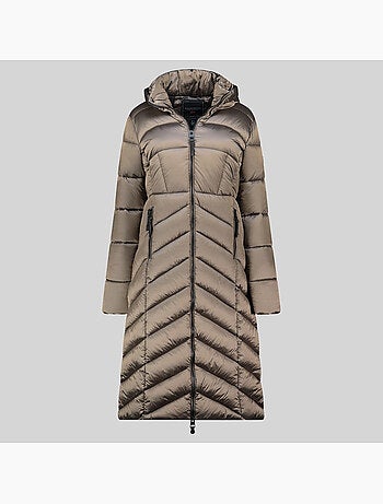 Blouson à capuche blanche long – geographical norway