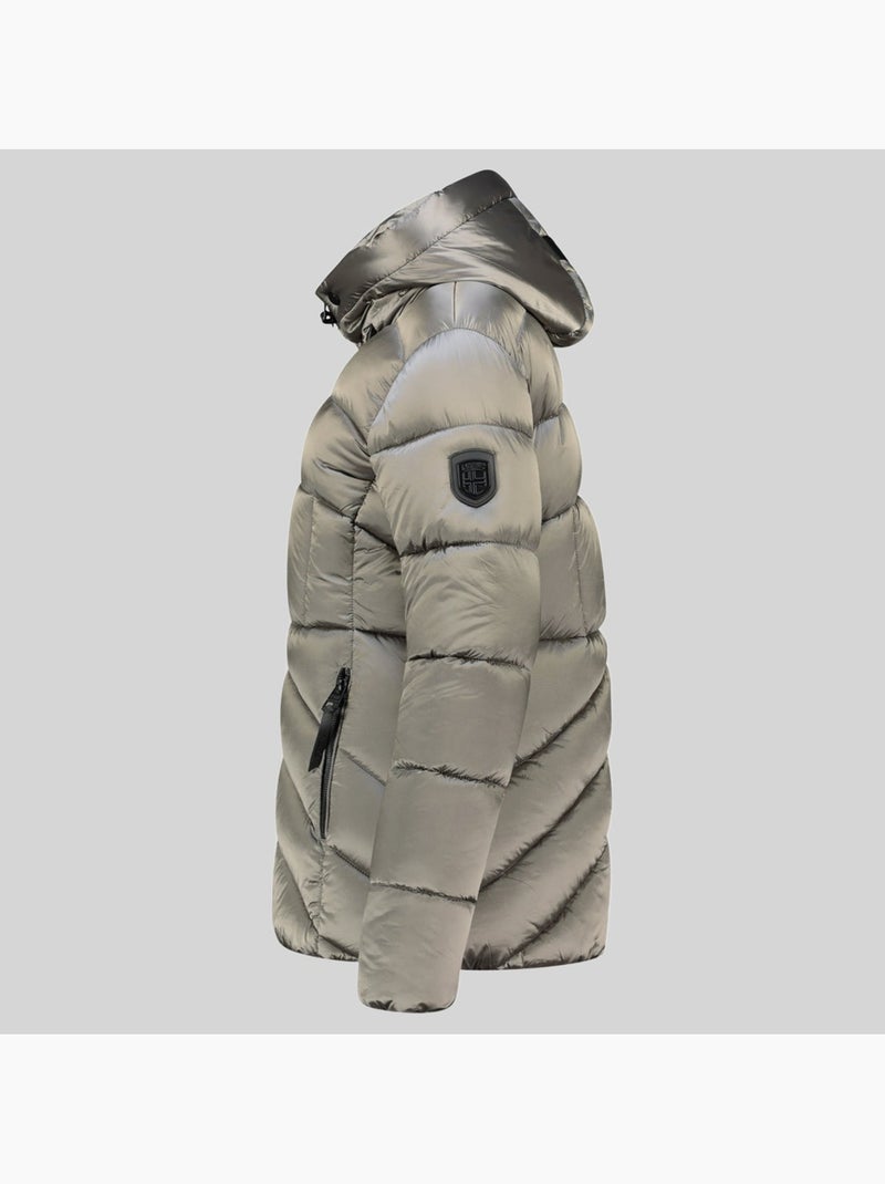 Blouson à capuche blanche short – geographical norway Gris clair - Kiabi