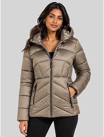 Blouson à capuche blanche short – geographical norway
