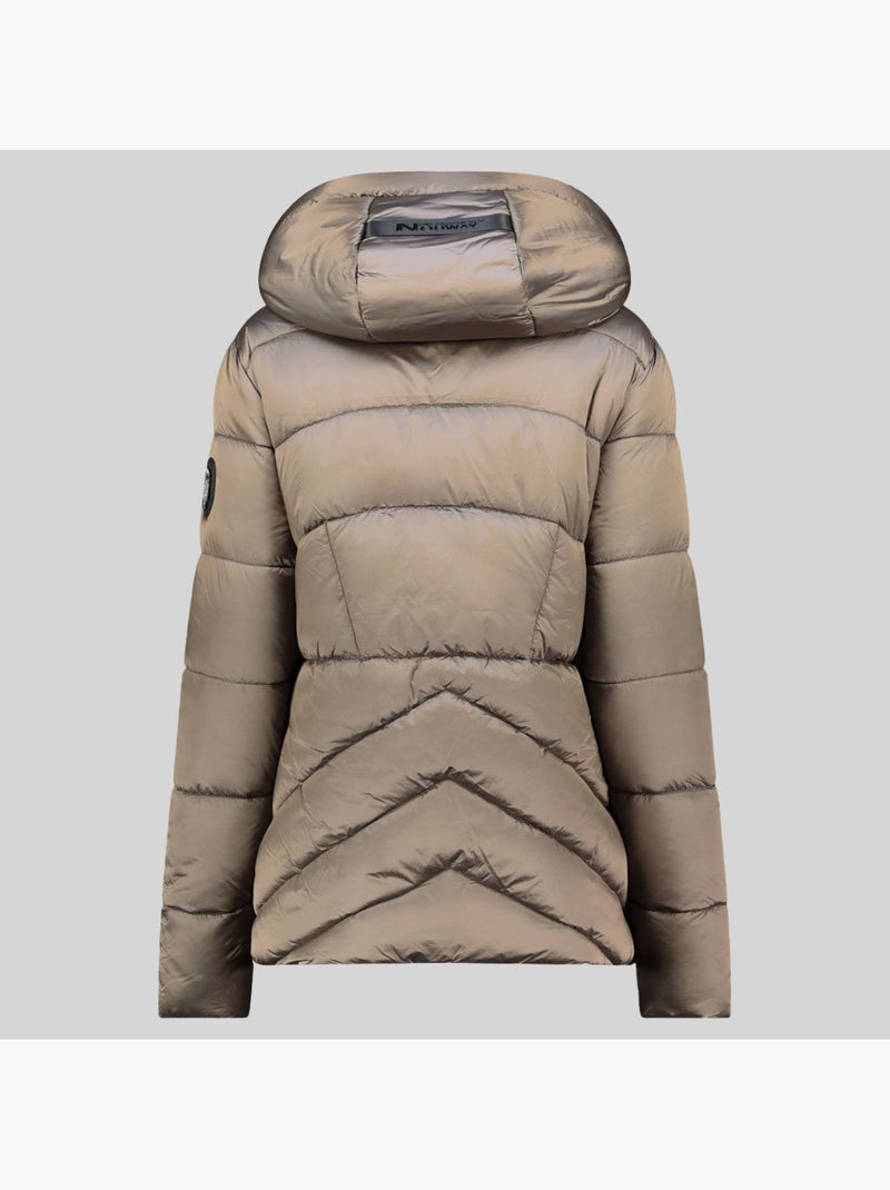 Blouson à capuche blanche short – geographical norway Taupe - Kiabi
