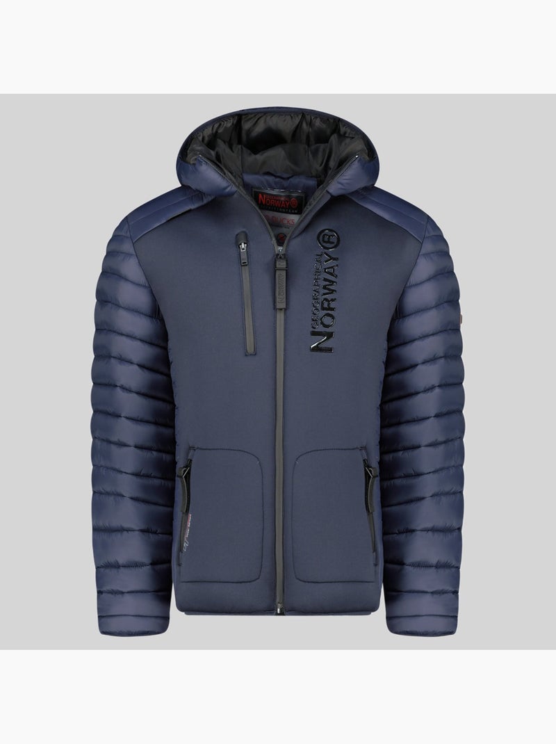 Blouson à capuche briwood – geographical norway Bleu marine - Kiabi