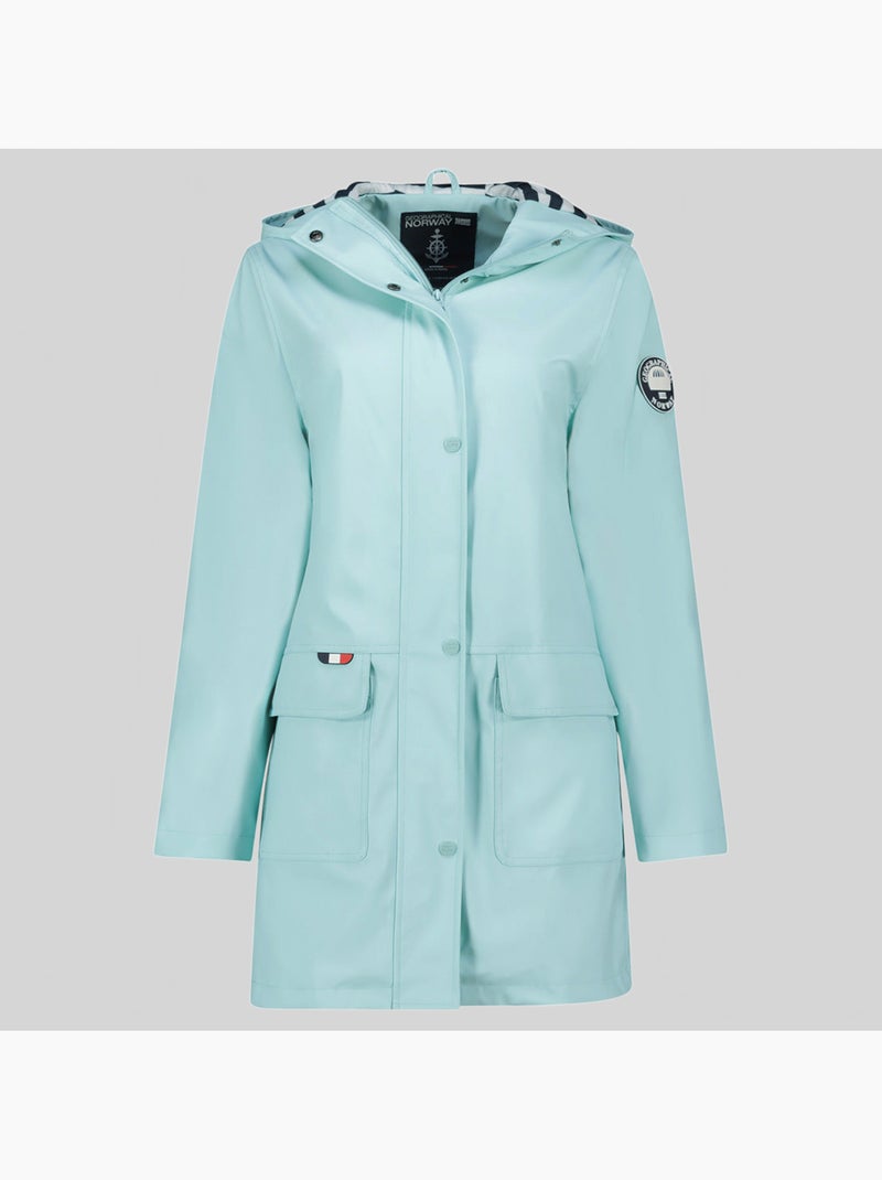 Blouson à capuche curieuse – geographical norway Bleu aqua - Kiabi