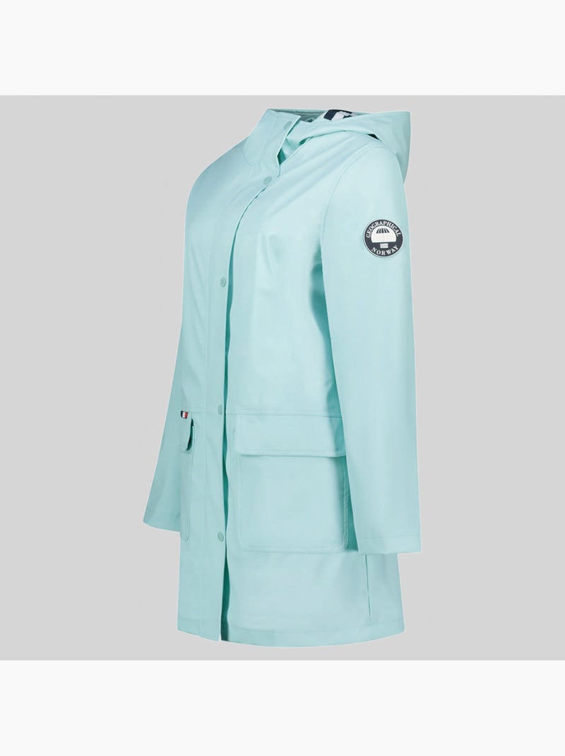 Blouson à capuche curieuse – geographical norway Bleu aqua - Kiabi