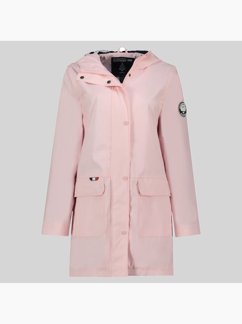 Blouson à capuche curieuse – geographical norway Vieux rose - Kiabi