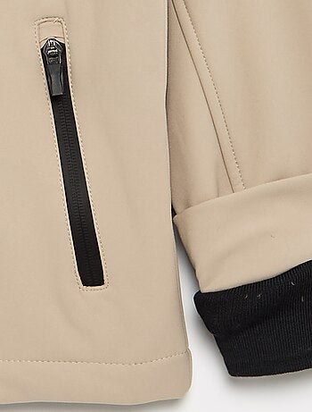 Blouson à capuche doublé en micro polaire