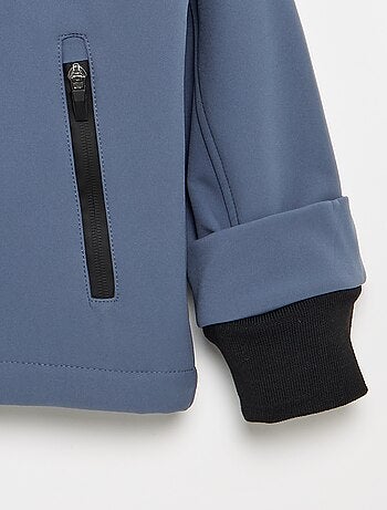 Blouson à capuche doublé en micro polaire