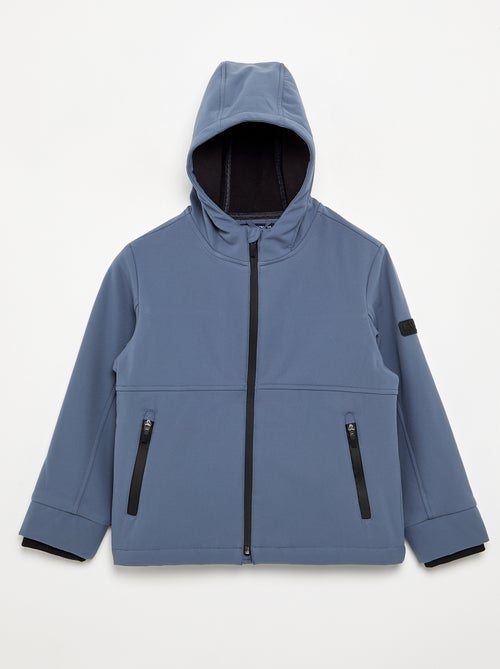 Blouson à capuche doublé en micro polaire - Kiabi