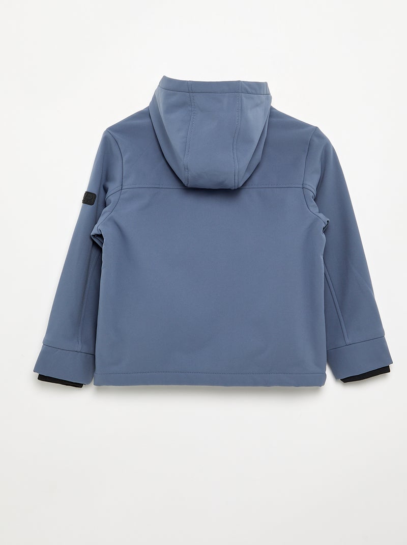 Blouson à capuche doublé en micro polaire Gris - Kiabi