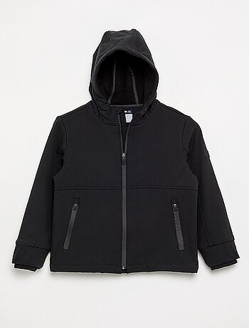 Blouson à capuche doublé en micro polaire