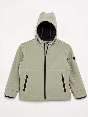 Blouson à capuche doublé en micro polaire