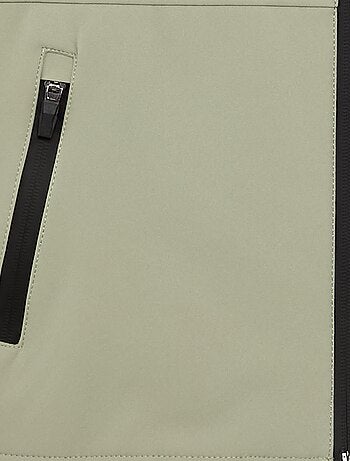 Blouson à capuche doublé en micro polaire