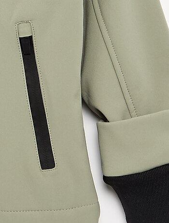 Blouson à capuche doublé en micro polaire