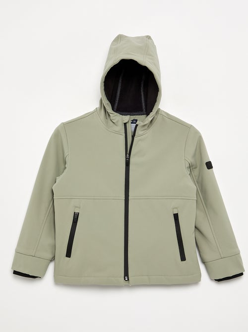 Blouson à capuche doublé en micro polaire - Kiabi
