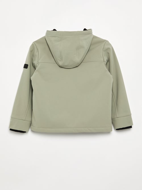 Blouson à capuche doublé en micro polaire - Kiabi