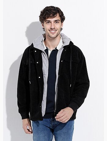 Blouson à capuche effet de superposition - AFIBEL