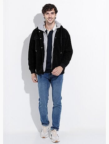 Blouson à capuche effet de superposition - AFIBEL