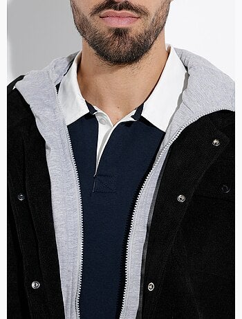 Blouson à capuche effet de superposition - AFIBEL