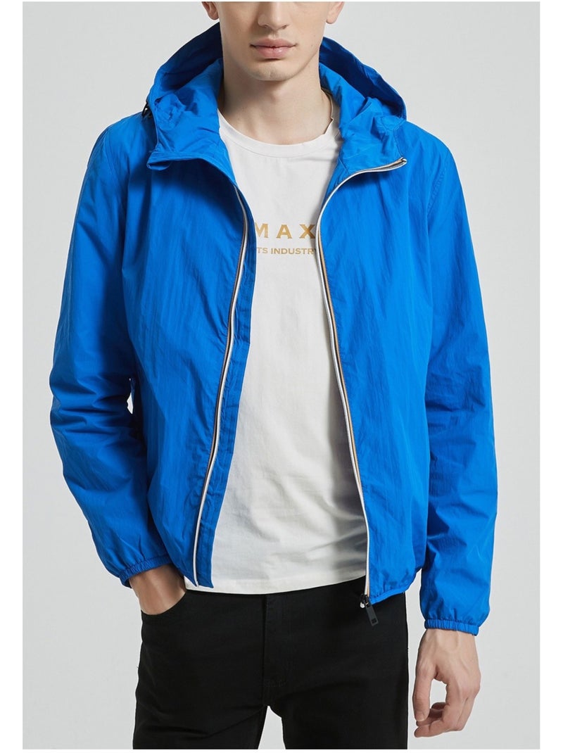 Blouson a Capuche Kebello Bleu ciel - Kiabi