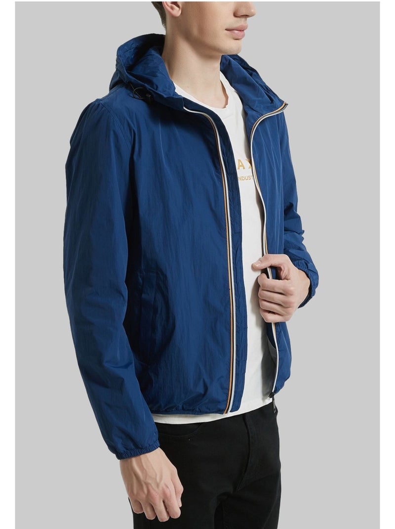 Blouson a Capuche Kebello Bleu - Kiabi