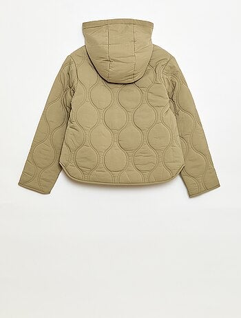 Blouson à capuche matelassé