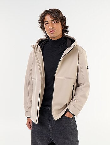 Blouson à capuche néoprène doublé micro-polaire